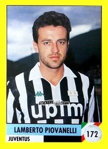 Sticker Lamberto Piovanelli - Il Grande Calcio 1992
 n. 172 - Vallardi