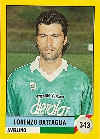 Cromo Lorenzo Battaglia - Il Grande Calcio 1992
 n. 343 - Vallardi