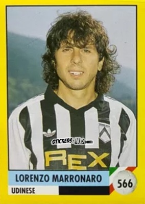 Figurina Lorenzo Marronaro - Il Grande Calcio 1992
 n. 566 - Vallardi