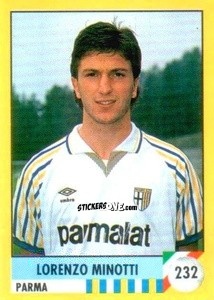 Sticker Lorenzo Minotti - Il Grande Calcio 1992
 n. 232 - Vallardi