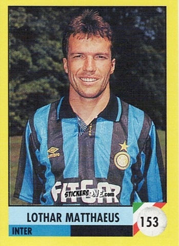 Figurina Lothar Matthäus - Il Grande Calcio 1992
 n. 153 - Vallardi