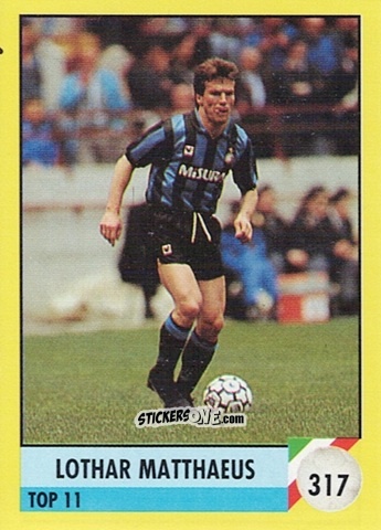 Figurina Lothar Matthäus - Il Grande Calcio 1992
 n. 317 - Vallardi