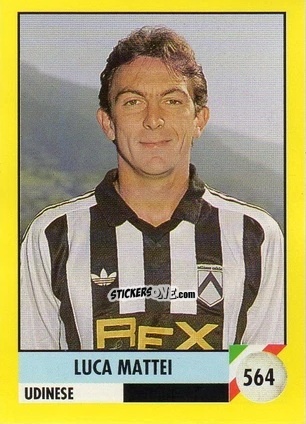 Cromo Luca Mattei - Il Grande Calcio 1992
 n. 564 - Vallardi