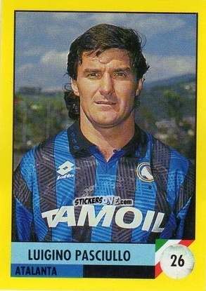 Cromo Luigino Pasciullo - Il Grande Calcio 1992
 n. 26 - Vallardi