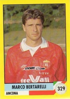 Sticker Marco Bertarelli - Il Grande Calcio 1992
 n. 329 - Vallardi