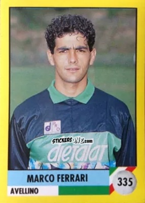 Cromo Marco Ferrari - Il Grande Calcio 1992
 n. 335 - Vallardi