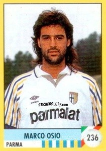 Cromo Marco Osio - Il Grande Calcio 1992
 n. 236 - Vallardi
