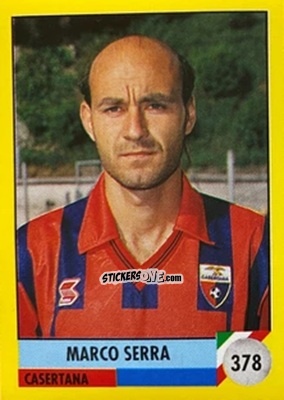 Sticker Marco Serra - Il Grande Calcio 1992
 n. 378 - Vallardi
