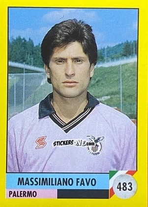 Cromo Massimiliano Favo - Il Grande Calcio 1992
 n. 483 - Vallardi