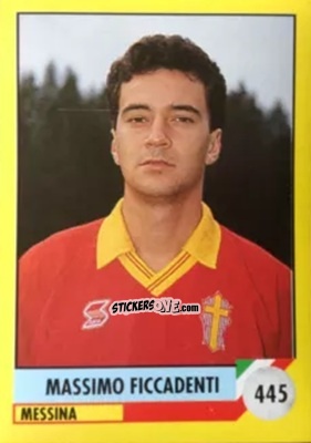 Sticker Massimo Ficcadenti - Il Grande Calcio 1992
 n. 445 - Vallardi