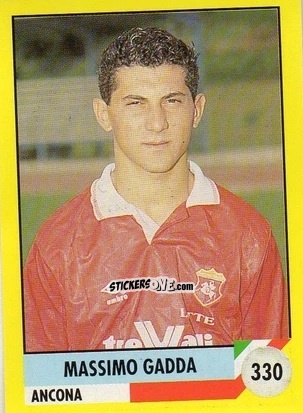 Cromo Massimo Gadda - Il Grande Calcio 1992
 n. 330 - Vallardi