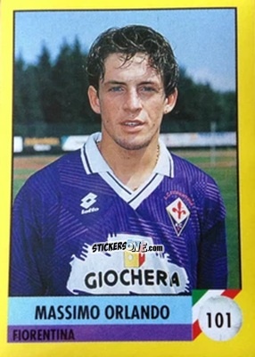 Sticker Massimo Orlando - Il Grande Calcio 1992
 n. 101 - Vallardi