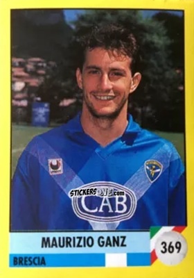 Sticker Maurizio Ganz - Il Grande Calcio 1992
 n. 369 - Vallardi