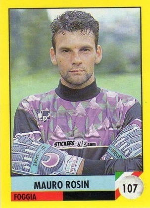 Sticker Mauro Rosin - Il Grande Calcio 1992
 n. 107 - Vallardi