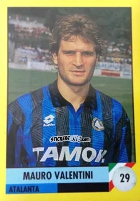 Cromo Mauro Valentini - Il Grande Calcio 1992
 n. 29 - Vallardi