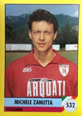 Figurina Michele Zanutta - Il Grande Calcio 1992
 n. 532 - Vallardi