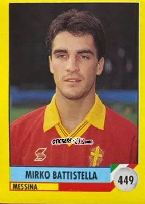 Sticker Mirko Battistella - Il Grande Calcio 1992
 n. 449 - Vallardi