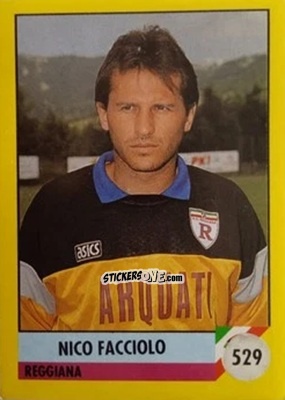Sticker Nico Facciolo - Il Grande Calcio 1992
 n. 529 - Vallardi