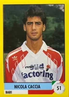 Sticker Nicola Caccia - Il Grande Calcio 1992
 n. 51 - Vallardi
