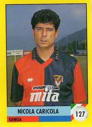 Cromo Nicola Caricola - Il Grande Calcio 1992
 n. 127 - Vallardi