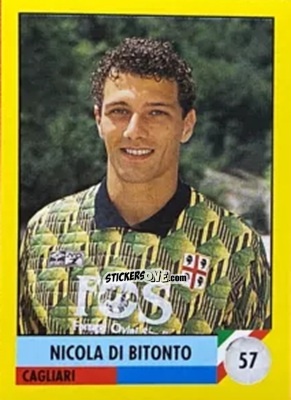 Sticker Nicola Di Bitonto - Il Grande Calcio 1992
 n. 57 - Vallardi