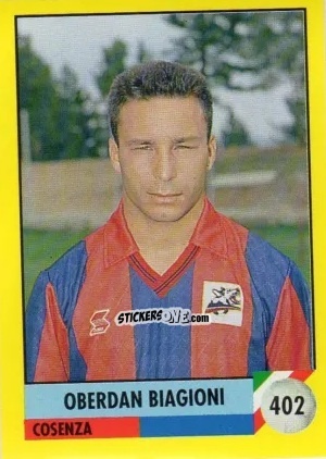 Sticker Oberdan Biagioni - Il Grande Calcio 1992
 n. 402 - Vallardi