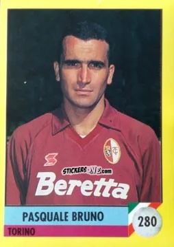 Sticker Pasquale Bruno - Il Grande Calcio 1992
 n. 280 - Vallardi