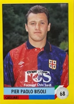 Cromo Pier Paolo Bisoli - Il Grande Calcio 1992
 n. 68 - Vallardi