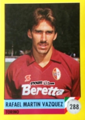 Sticker Rafael Martin Vazquez - Il Grande Calcio 1992
 n. 288 - Vallardi