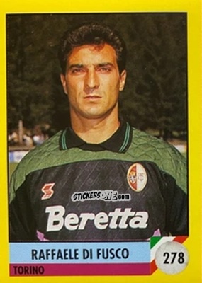 Sticker Raffaele Di Fusco - Il Grande Calcio 1992
 n. 278 - Vallardi
