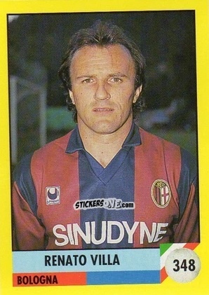 Sticker Renato Villa - Il Grande Calcio 1992
 n. 348 - Vallardi