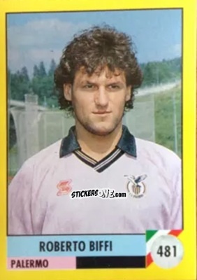 Sticker Roberto Biffi - Il Grande Calcio 1992
 n. 481 - Vallardi