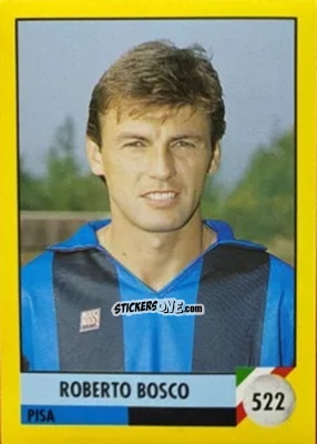 Sticker Roberto Bosco - Il Grande Calcio 1992
 n. 522 - Vallardi