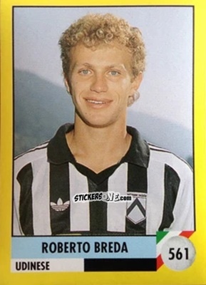Sticker Roberto Breda - Il Grande Calcio 1992
 n. 561 - Vallardi