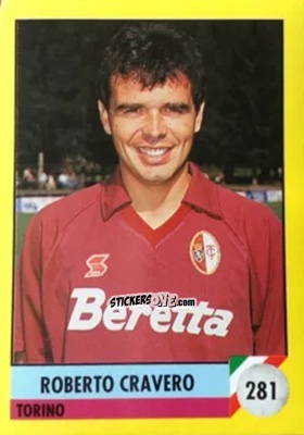 Cromo Roberto Cravero - Il Grande Calcio 1992
 n. 281 - Vallardi