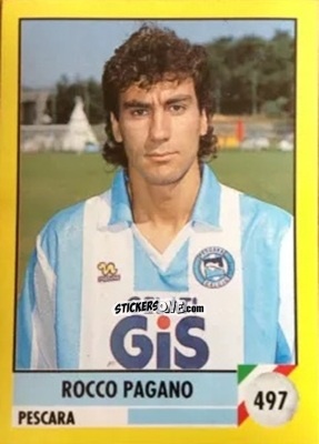 Sticker Rocco Pagano - Il Grande Calcio 1992
 n. 497 - Vallardi