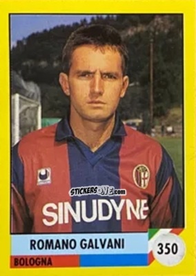 Sticker Romano Galvani - Il Grande Calcio 1992
 n. 350 - Vallardi