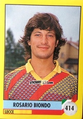 Sticker Rosario Biondo - Il Grande Calcio 1992
 n. 414 - Vallardi