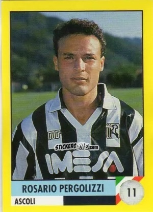 Figurina Rosario Pergolizzi - Il Grande Calcio 1992
 n. 11 - Vallardi