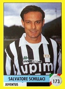Figurina Salvatore Schillaci - Il Grande Calcio 1992
 n. 173 - Vallardi