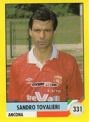 Figurina Sandro Tovalieri - Il Grande Calcio 1992
 n. 331 - Vallardi