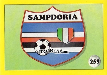 Cromo Scudetto - Il Grande Calcio 1992
 n. 259 - Vallardi
