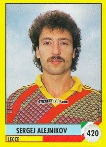 Cromo Sergei Aleinikov - Il Grande Calcio 1992
 n. 420 - Vallardi