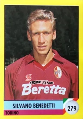Sticker Silvano Benedetti - Il Grande Calcio 1992
 n. 279 - Vallardi