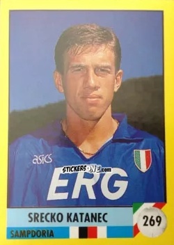 Cromo Srecko Katanec - Il Grande Calcio 1992
 n. 269 - Vallardi
