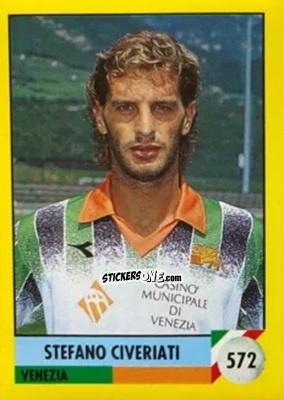 Sticker Stefano Civeriati - Il Grande Calcio 1992
 n. 572 - Vallardi