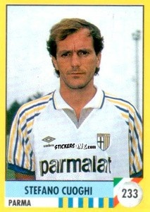 Cromo Stefano Cuoghi - Il Grande Calcio 1992
 n. 233 - Vallardi