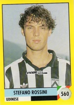 Sticker Stefano Rossini - Il Grande Calcio 1992
 n. 560 - Vallardi