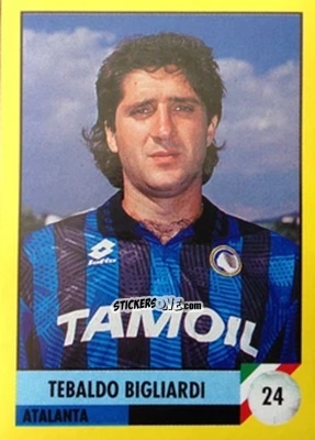 Sticker Tebaldo Bigliardi - Il Grande Calcio 1992
 n. 24 - Vallardi