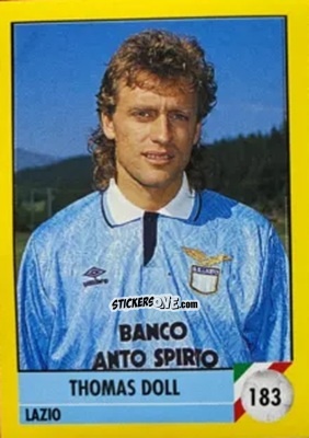 Figurina Thomas Doll - Il Grande Calcio 1992
 n. 183 - Vallardi